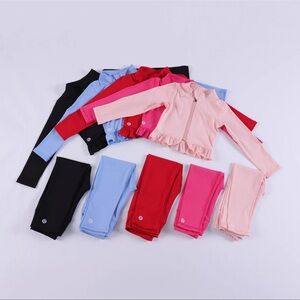 COPY - Kids red  lululemon set